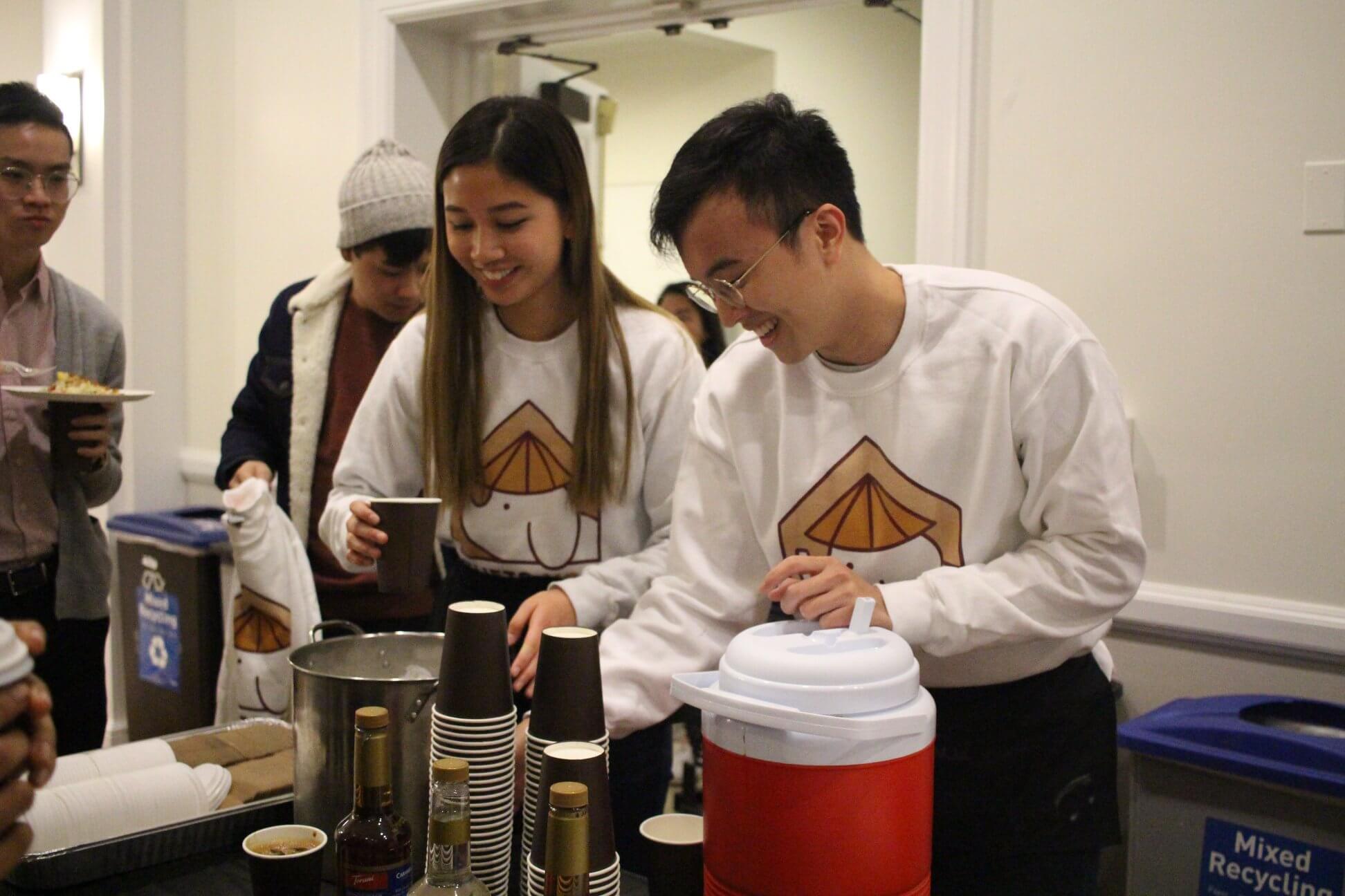Making coffee